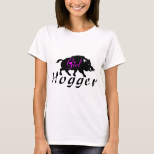 CAMISETA CAZA DEL CERDO DEL CHICA