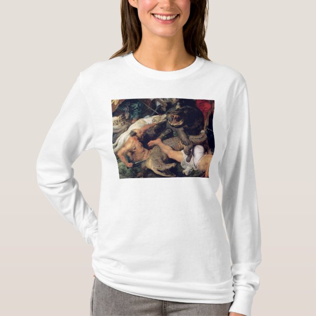 Camiseta Caza del Hippopotamus y del cocodrilo, c.1615-16 (Anverso)