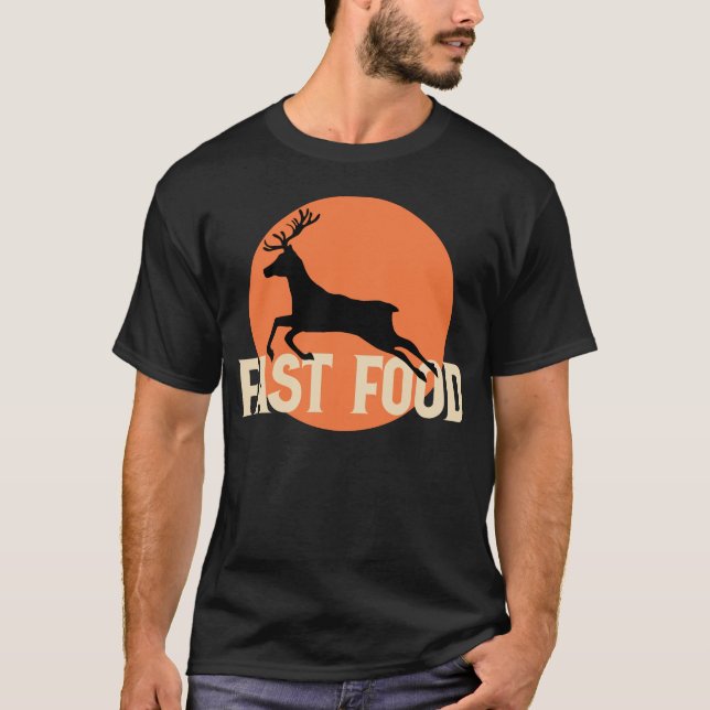 Camiseta Caza divertida - Cerveza de comida rápida (Anverso)