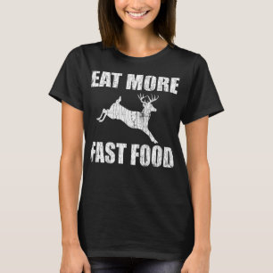 Camiseta Caza divertida de cazadores de ciervos de comida m