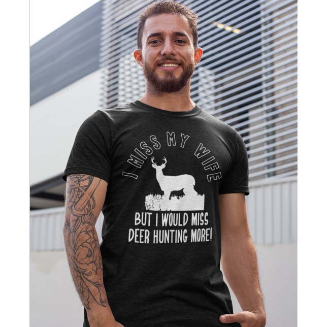 Camiseta Caza divertida de ciervos Miss Mi Esposa (Subido por el creador)