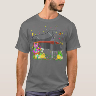 Camiseta Caza divertida de huevo de pascua de Piano Diverti