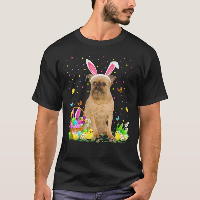 Camiseta Caza divertida de huevos de Pascua en Bruselas Gri (Anverso)