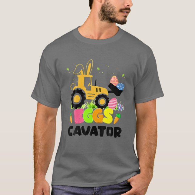 Camiseta Caza divertida de huevos de Pascua por Eggator Cav (Anverso)
