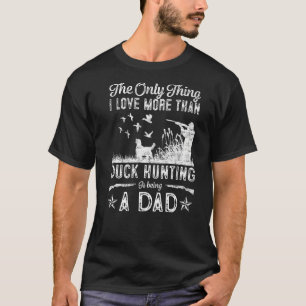 Camiseta Caza divertida de pato con regalo de perro de papá