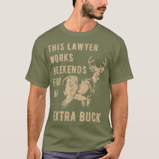 Camiseta Caza divertida de venados abogado angustiado cazad