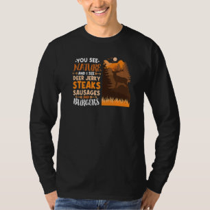 Camiseta Caza divertida de venados al aire libre Disparo a