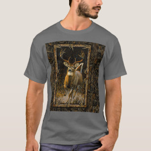 Camiseta Caza divertida de venados pintura de venados de co