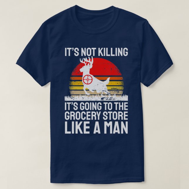 Camiseta Caza divertida dice caza de ciervos en tienda de c (Diseño del anverso)