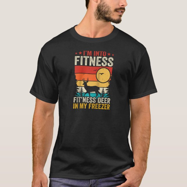Camiseta Caza divertida Estoy en Fitness Fitness Deer en mi (Anverso)