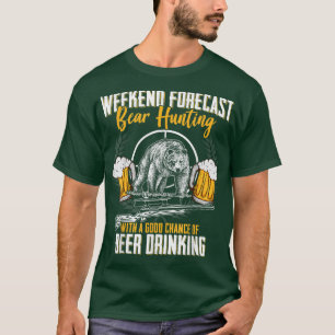 Camiseta Caza divertida Lover Beer Gráfica mujeres y hombre