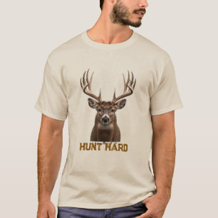 Camiseta Caza Duro Cuerno de Ciervo Macho - Caza de Ciervos