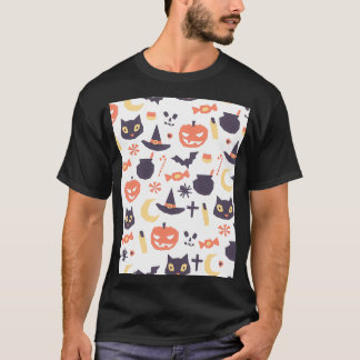 Camiseta Caza fácil para bebés Patrones de halloween calaba