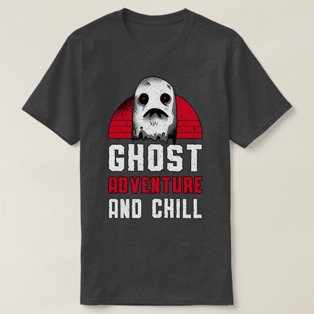 Camiseta Caza Fantasma Aventura Fantasma Y Caza De Muertes (Diseño del anverso)