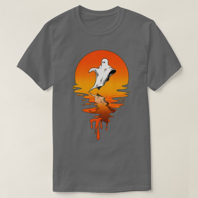 Camiseta Caza fantasma de estilo retro vintage (Diseño del anverso)