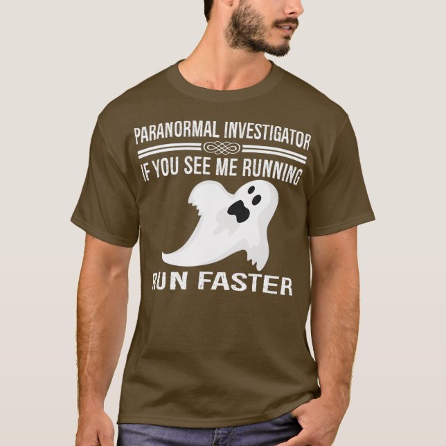Camiseta Caza fantasma de investigador paranormal (Anverso)
