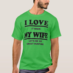 Camiseta Caza fantasma Funny Cazando RegaloPresente