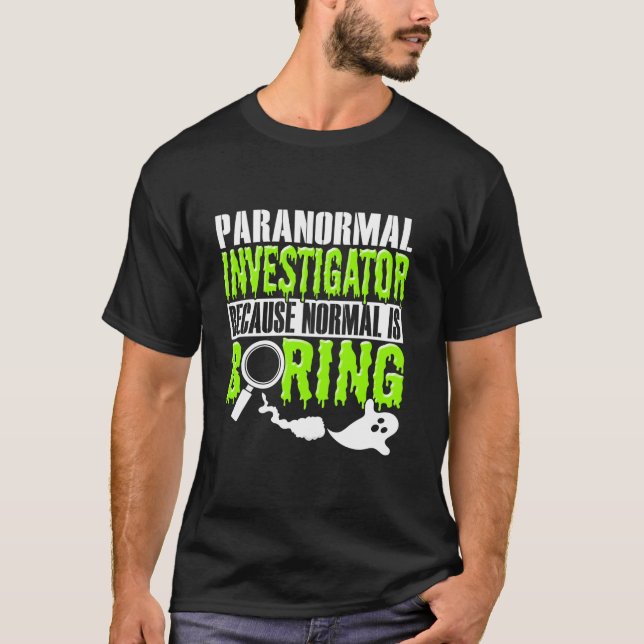 Camiseta Caza fantasma Investigador paranormal Ghost Hunter (Anverso)