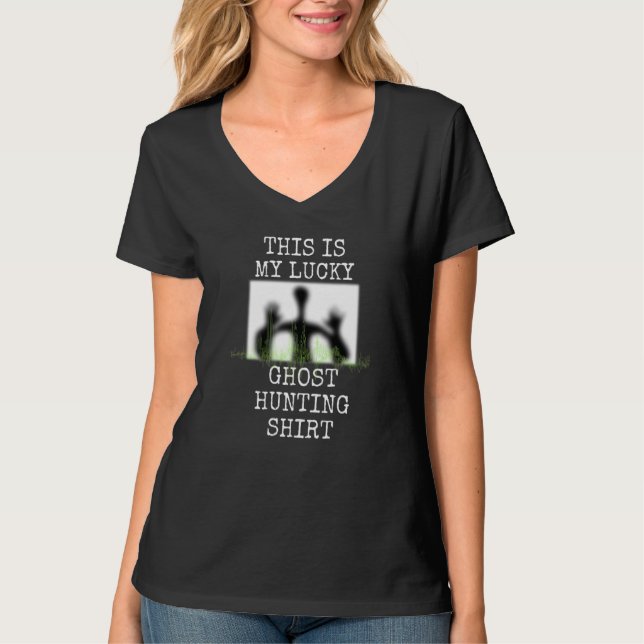 Camiseta Caza fantasma paranormal Lucky (Anverso)