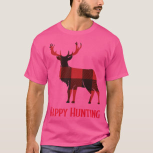 Camiseta Caza feliz, cacería de venados, cacería de gallos,