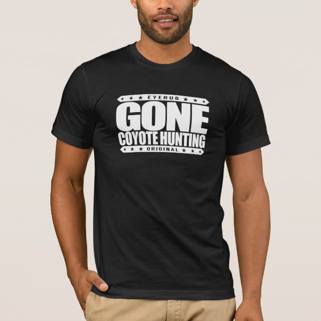 Camiseta CAZA IDA del COYOTE - soy cazador despredador (Anverso)