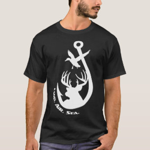 Camiseta Caza Impresionante Y Pesca Del Pato Y Pescado De C