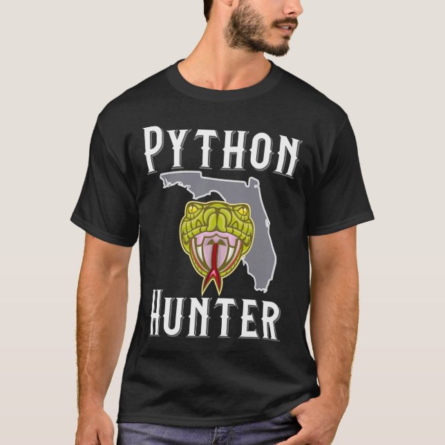 Camiseta Caza invasiva de pitones en Florida (Anverso)