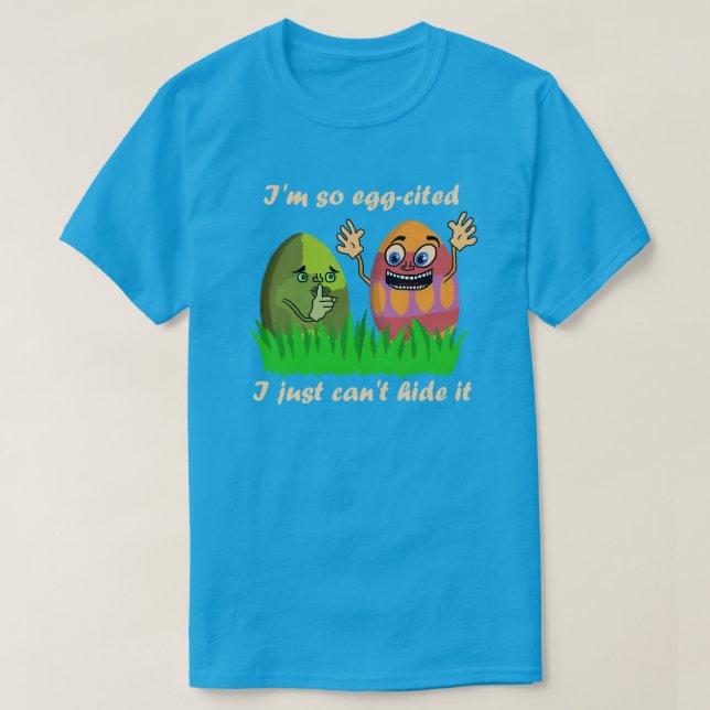 Camiseta Caza linda divertida del huevo del dibujo animado (Diseño del anverso)