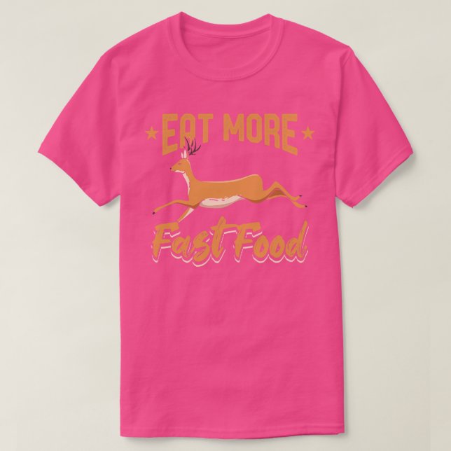 Camiseta Caza más rápida de alimentos (Diseño del anverso)