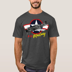 Camiseta Caza norteamericano P51 Mustang