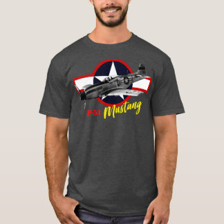 Camiseta Caza norteamericano P51 Mustang