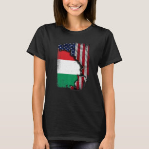 Camiseta Caza patriótica de bandera media estadounidense