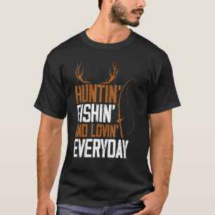 Camiseta Caza Pesca Amando Todos Los Días Caza De Ciervos A