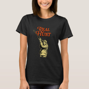 Camiseta Caza real busca animales cazando persecución cazan