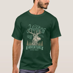 Camiseta Caza Real Estilo Vintage Caza Tema