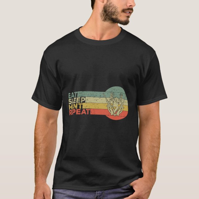 Camiseta Caza Retro De La Puesta Del Sol Que Dice Por La Pe (Anverso)