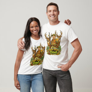 Camiseta Caza salvaje con papá regalo divertido para cazado