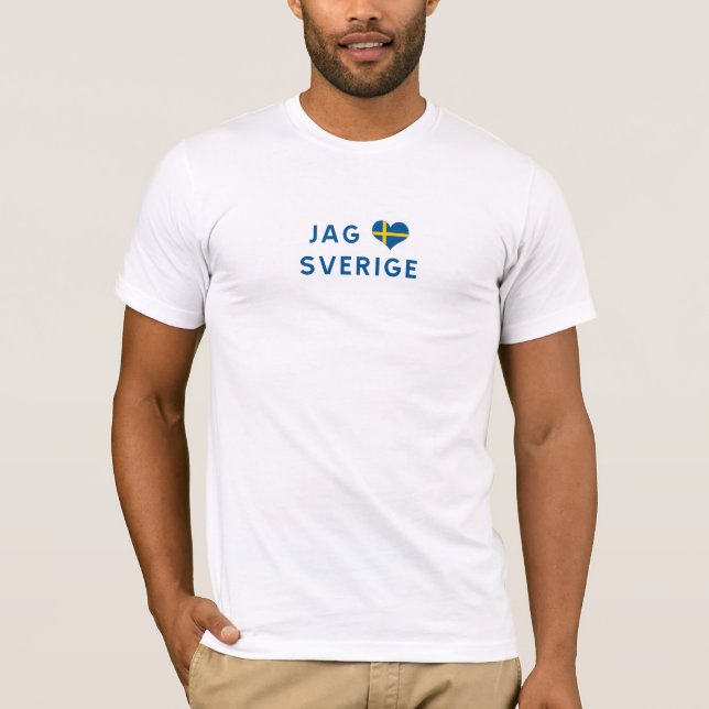 Camiseta Caza Sweden love Sverige älskar - i (Anverso)