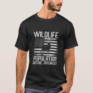 Camiseta Caza Tee Wildlife Population Control Spe Funny
