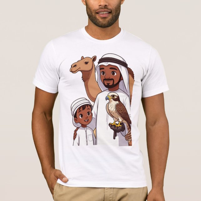 Camiseta Caza tradicional árabe de halcones (Anverso)