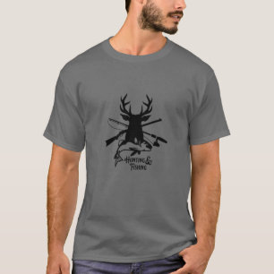 Camiseta Caza Y Pesca - Al Aire Libre Caza divertida y