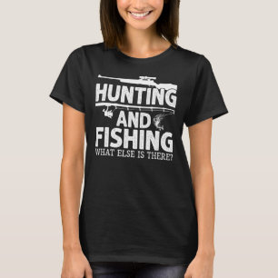 Camiseta Caza y Pesca De Lo Que Hay Más Es Caza De Ilustras
