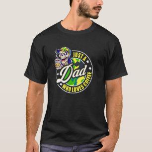 Camiseta Caza y pesca diseño de café para padres divertido 