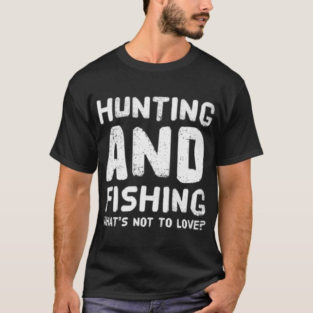Camiseta Caza y Pesca Qué No Amar (Anverso)