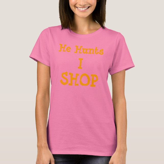 Camiseta Caza, yo, TIENDA (Anverso)