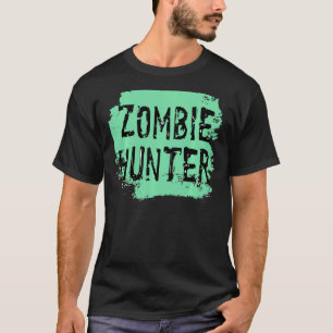 Camiseta Caza zombie Hunter Halloween Caza un traje lindo