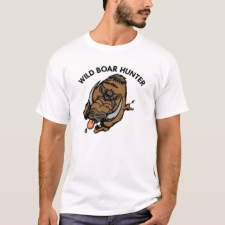Camiseta Cazador blanco del jabalí