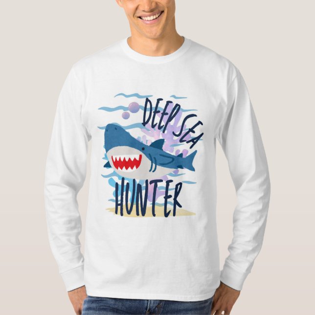 Camiseta cazador de aguas profundas (Anverso)