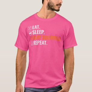 Camiseta Cazador de ardillas come ardillas para dormir ardi