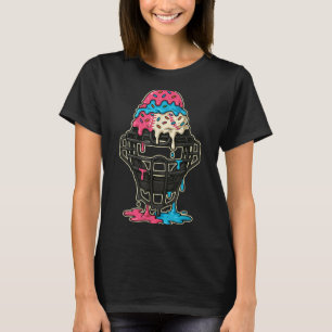 Camiseta Cazador de béisbol Máscara Hielo Crema Drin Bab Bé